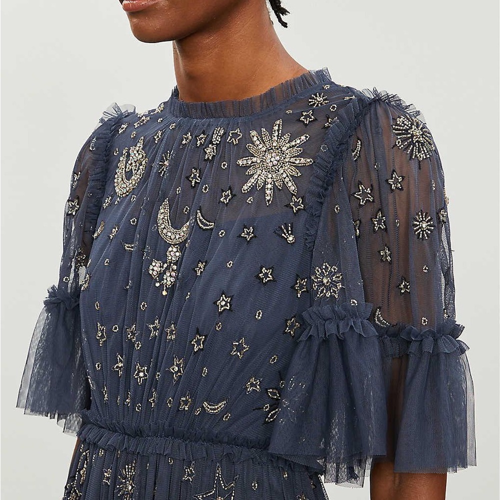Needle & Thread X Jasmine Hensley Beaded Mini Dress